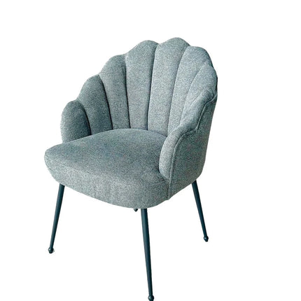 Accent Eetkamerstoel- Zwarte of Gouden Poten -  Schelp Stoel