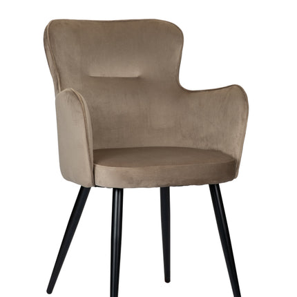 Eetkamerstoel Wing chair sand white (set of 2)