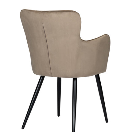 Eetkamerstoel Wing chair sand white (set of 2)