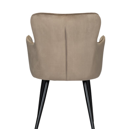 Eetkamerstoel Wing chair sand white (set of 2)