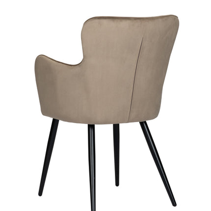 Eetkamerstoel Wing chair sand white (set of 2)