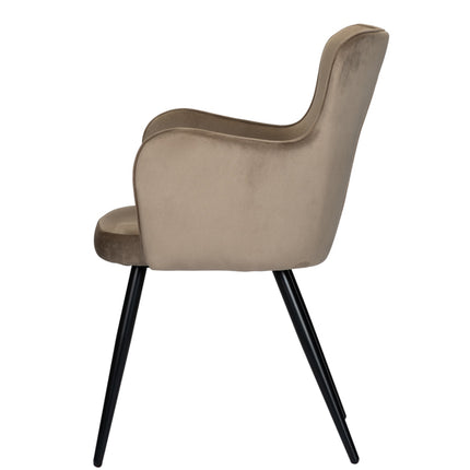 Eetkamerstoel Wing chair sand white (set of 2)