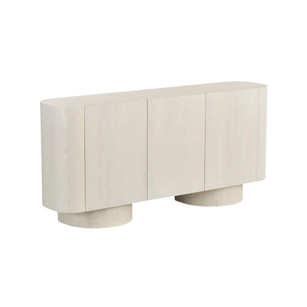 Noble Dressoir 180x40x85 - Crème & Zwart Veneer