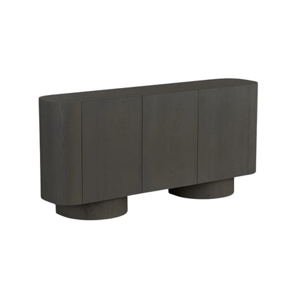 Noble Dressoir 180x40x85 - Crème & Zwart Veneer