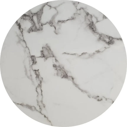 Rond Eettafel Spin - Zwart Glas + Goud Frame 130