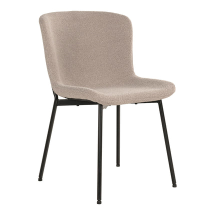 Bouclé Eetkamerstoel -  2x
