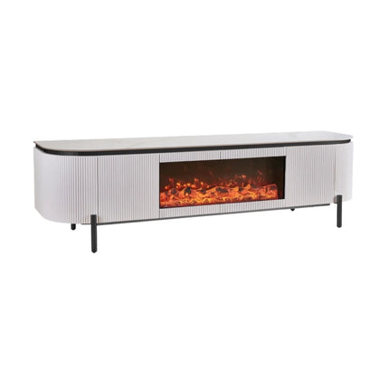 Boutique TV-Schrank mit dekorativem Kamin 200X50X55