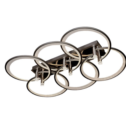 Hanglamp met 6 cirkels + LED licht