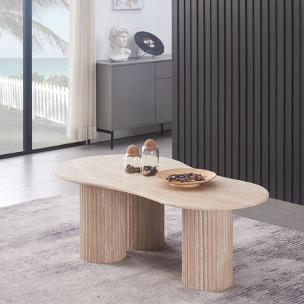Flintstones Beige - Salontafel Marmeren Blad