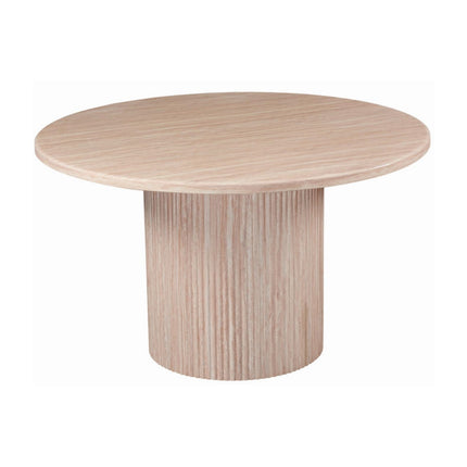 EXA Beige Stone - Round Dining Table Coffee Table - Marble Top (Ø 130 cm)