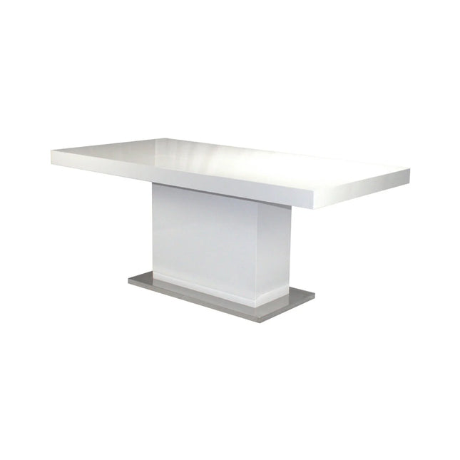 BLOC DINING TABLE - 180x90 TAUPE MDF