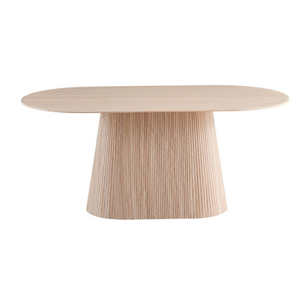Majestic Esstisch – Oval 180 x 90 x 75 – Kunstmarmor
