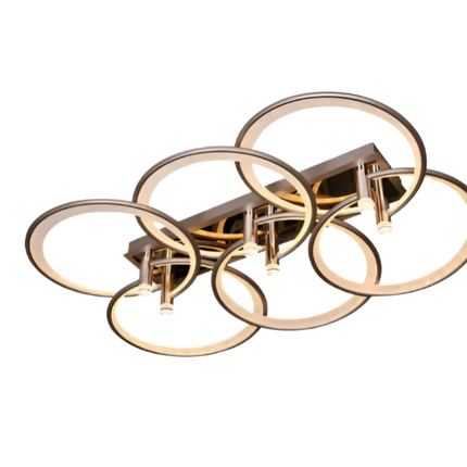 Hanglamp met 6 cirkels + LED licht