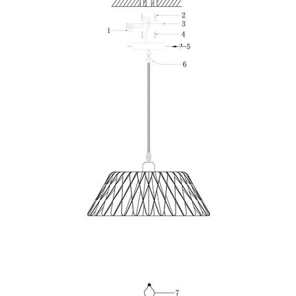 AN Hangl. 1-l. wave 46cm