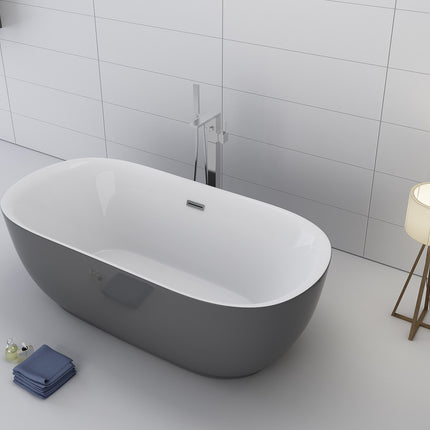 Design Bath - EXA Home Bath Grey - 170/80/58 cm.