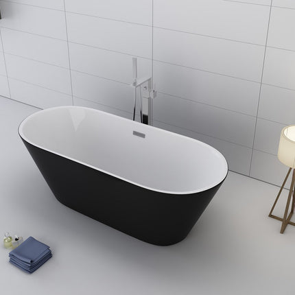 Design Bathtub - EXA Home Bath Black / White 170x80x60 cm.