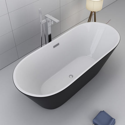 Design Bathtub - EXA Home Bath Black / White 170x80x60 cm.