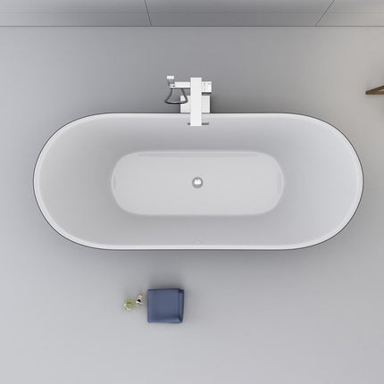 Design Bathtub - EXA Home Bath Black / White 170x80x60 cm.