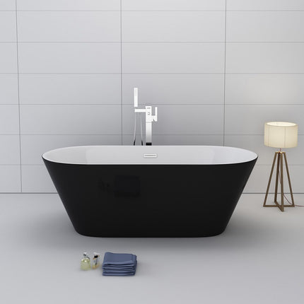 Design Bathtub - EXA Home Bath Black / White 170x80x60 cm.