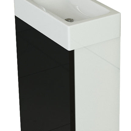 Toilet furniture set with washbasin EXA black