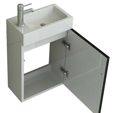 Toilet furniture set with washbasin EXA black