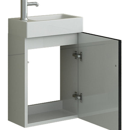 Toilet furniture set with washbasin EXA black