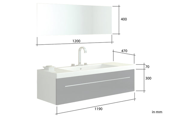Bath set Bern Wood dark-Zebra