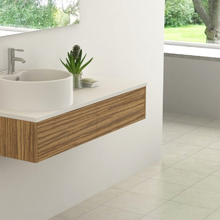 BIEL Holzoptik zebra bath set