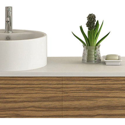BIEL Holzoptik zebra bath set
