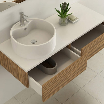BIEL Holzoptik zebra bath set