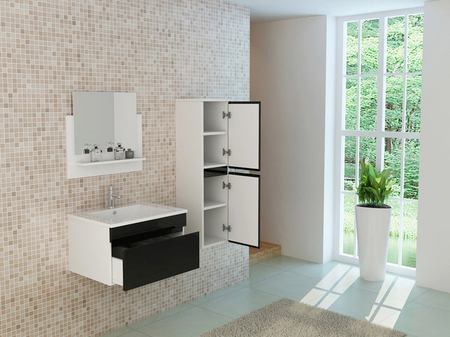 Bathroom set GASTEIN black