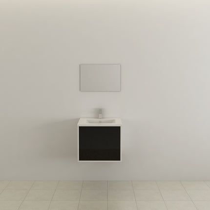 Badkamer-set LARI front zwart hoogglans