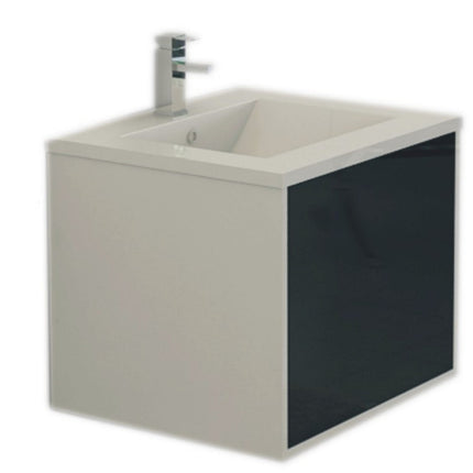 Badkamer-set LARI front zwart hoogglans