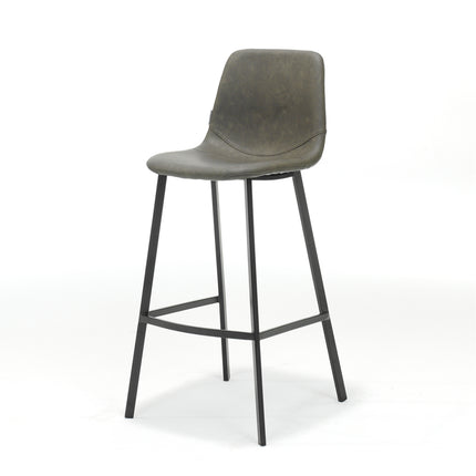 Barkruk Bari Zwart Stof Vintage Taupe