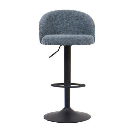 Barstoel 'Arda' Bouclé Blauw (2 per doos)