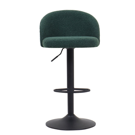 Barstoel 'Arda' Bouclé Groen (2 per doos)