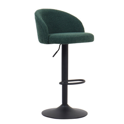 Barstoel 'Arda' Bouclé Groen (2 per doos)