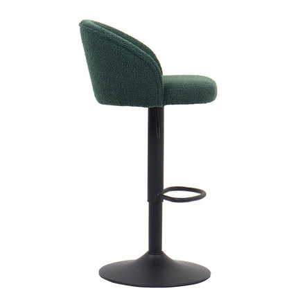 Barstoel 'Arda' Bouclé Groen (2 per doos)