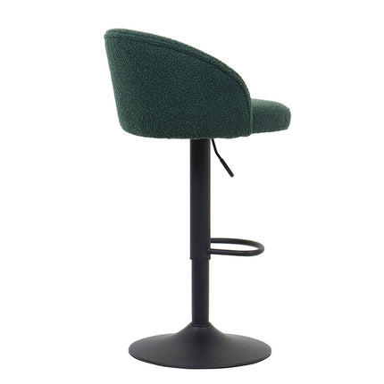 Barstoel 'Arda' Bouclé Groen (2 per doos)