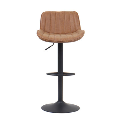 Barstoel 'Fenna' PU Cognac (2 per doos)