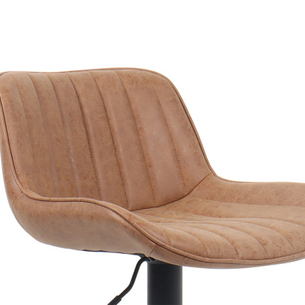 Barstoel 'Fenna' PU Cognac (2 per doos)