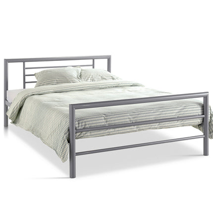 Bed 'Sandro' 140x200 met lattenbodem Grijs  (2c)