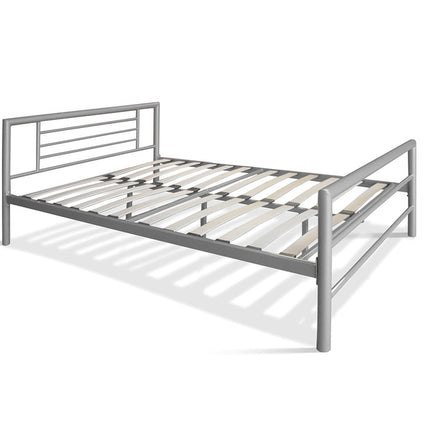 Bed 'Sandro' 140x200 met lattenbodem Grijs  (2c)