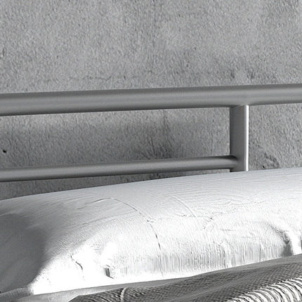 Bed 'Sandro' 90x200 met lattenbodem Grijs  (2c)