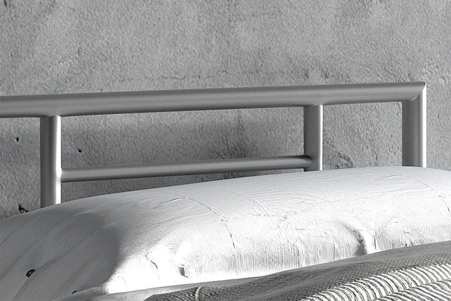 Bed 'Sandro' 90x200 met lattenbodem Grijs  (2c)