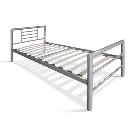 Bed 'Sandro' 90x200 met lattenbodem Grijs  (2c)