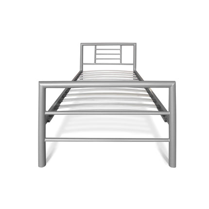 Bed 'Sandro' 90x200 met lattenbodem Grijs  (2c)