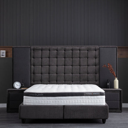 Boxspring  180x200 Antraciet met Opbergruimte