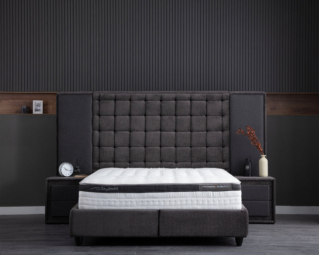 Boxspring  180x200 Antraciet met Opbergruimte