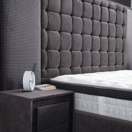 Boxspring  180x200 Antraciet met Opbergruimte